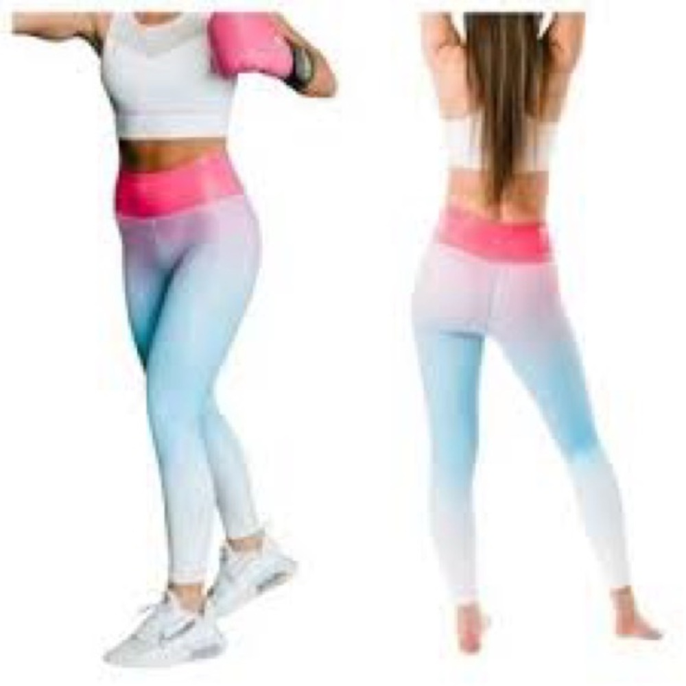 Zyia firecracker ombré leggings size 8-10